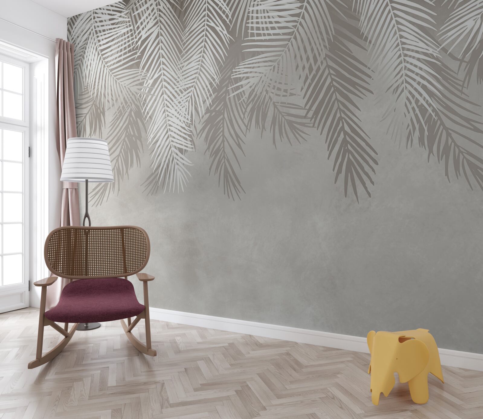 Fototapeta perie visí na svetlom pozadí