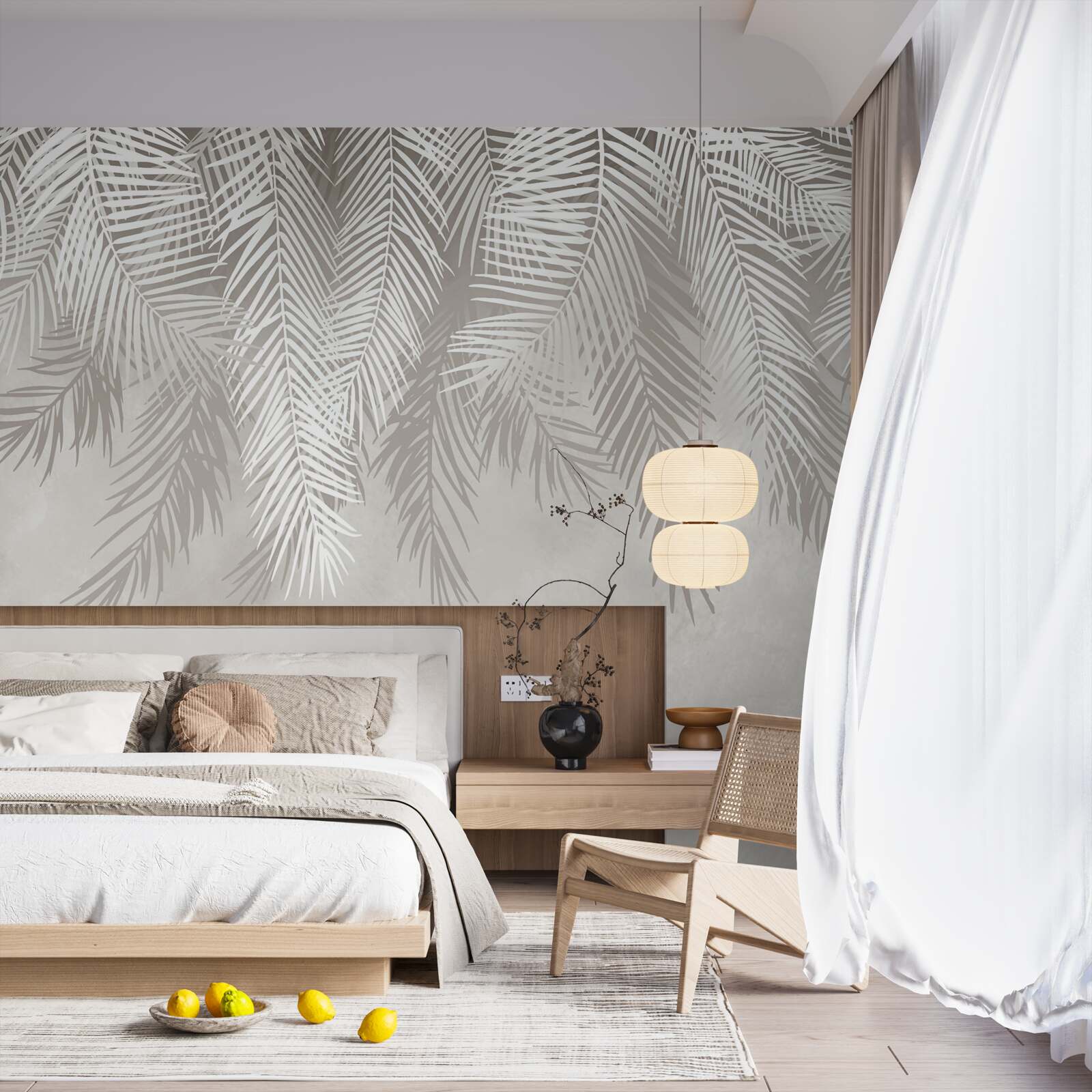 Fototapeta perie visí na svetlom pozadí