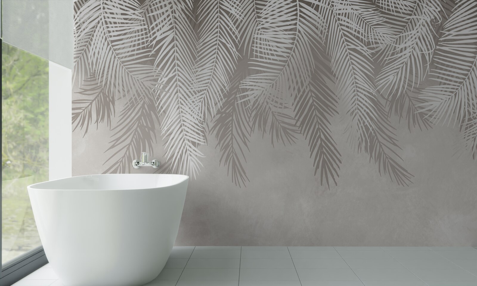 Fototapeta perie visí na svetlom pozadí