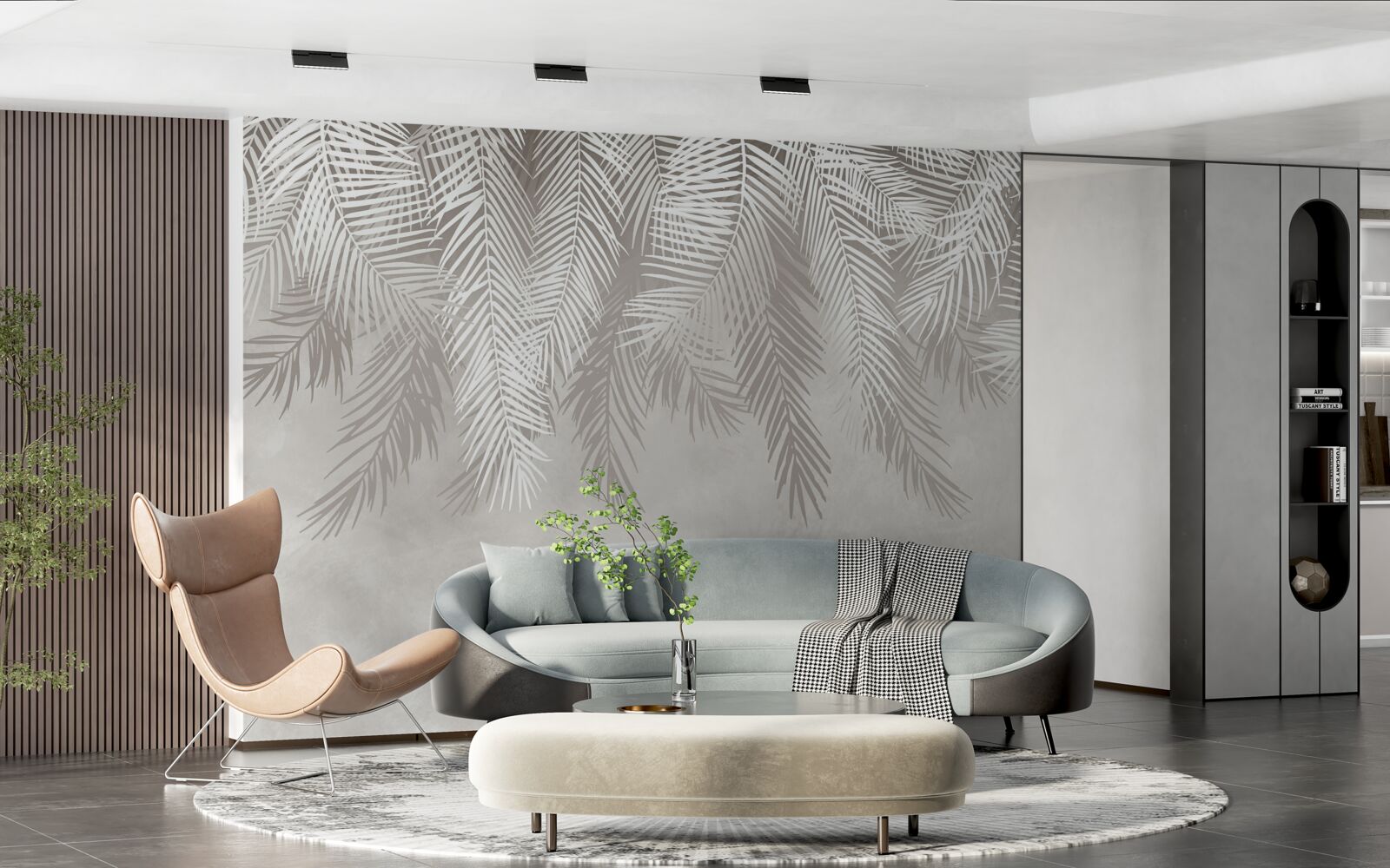 Fototapeta perie visí na svetlom pozadí