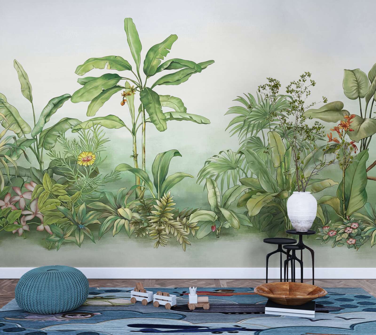 Fototapeta tropická vegetácia a svetlý piesok na pláži