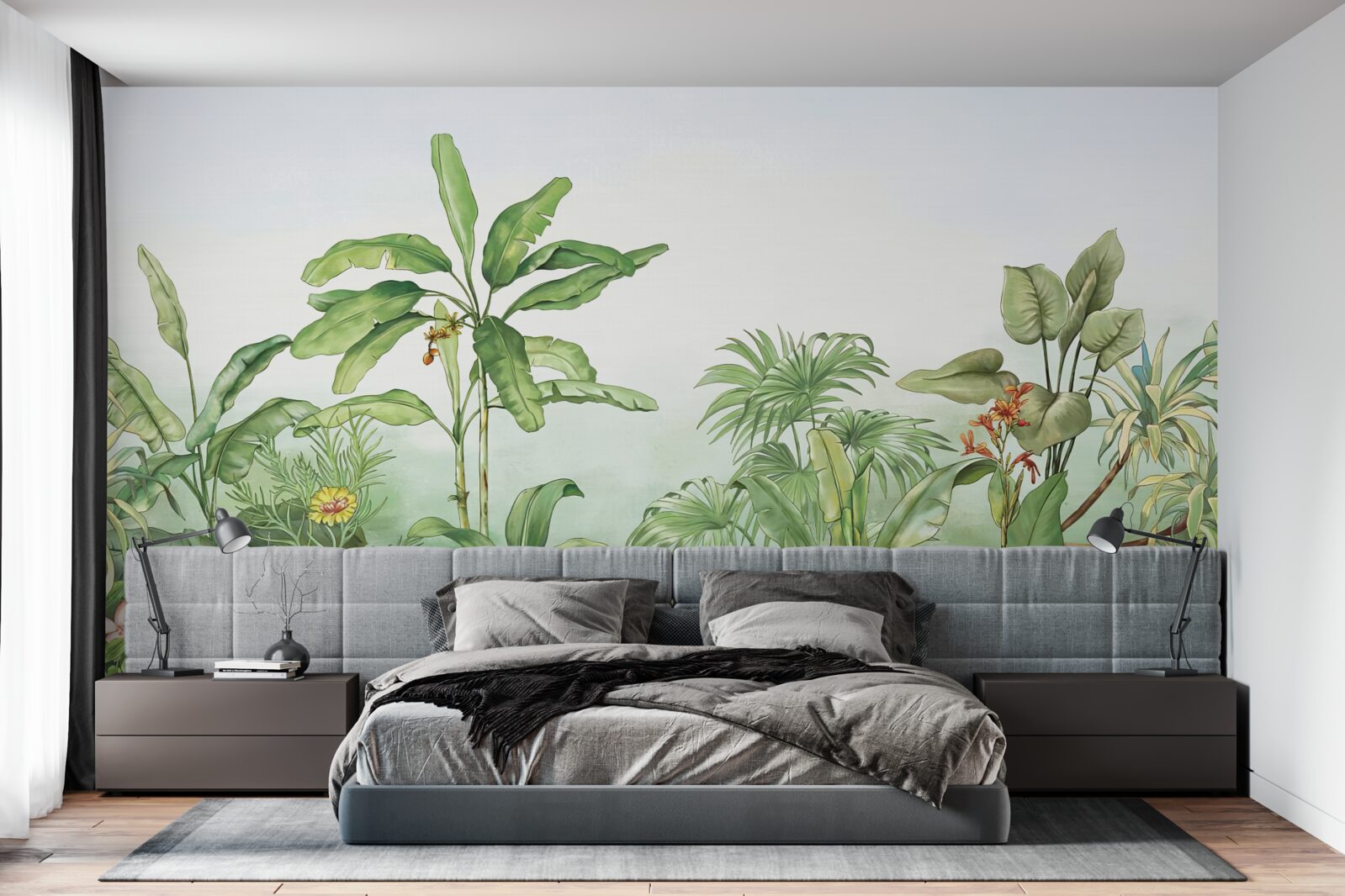 Fototapeta tropická vegetácia a svetlý piesok na pláži