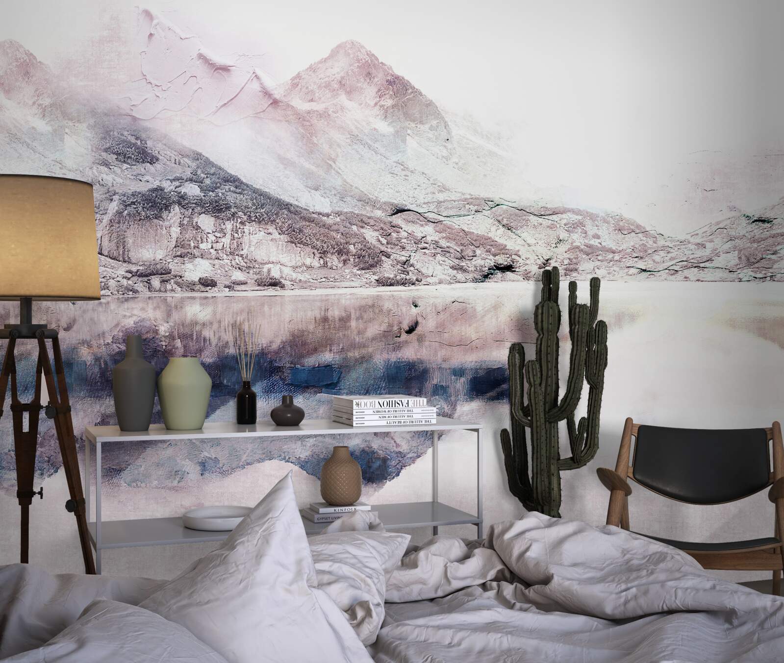 Fototapeta odraz vysokých hôr v zrkadlovej vodnej hladine