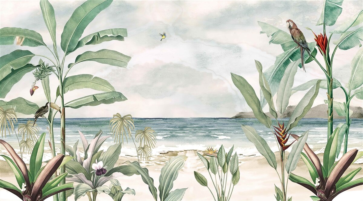 Fototapeta tropické pobrežia a pokojné vlny