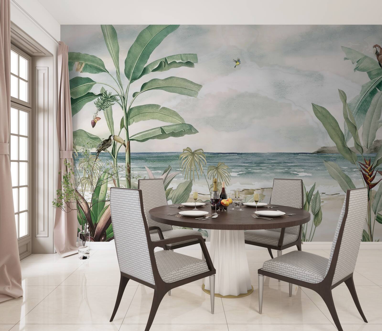 Fototapeta tropické pobrežia a pokojné vlny