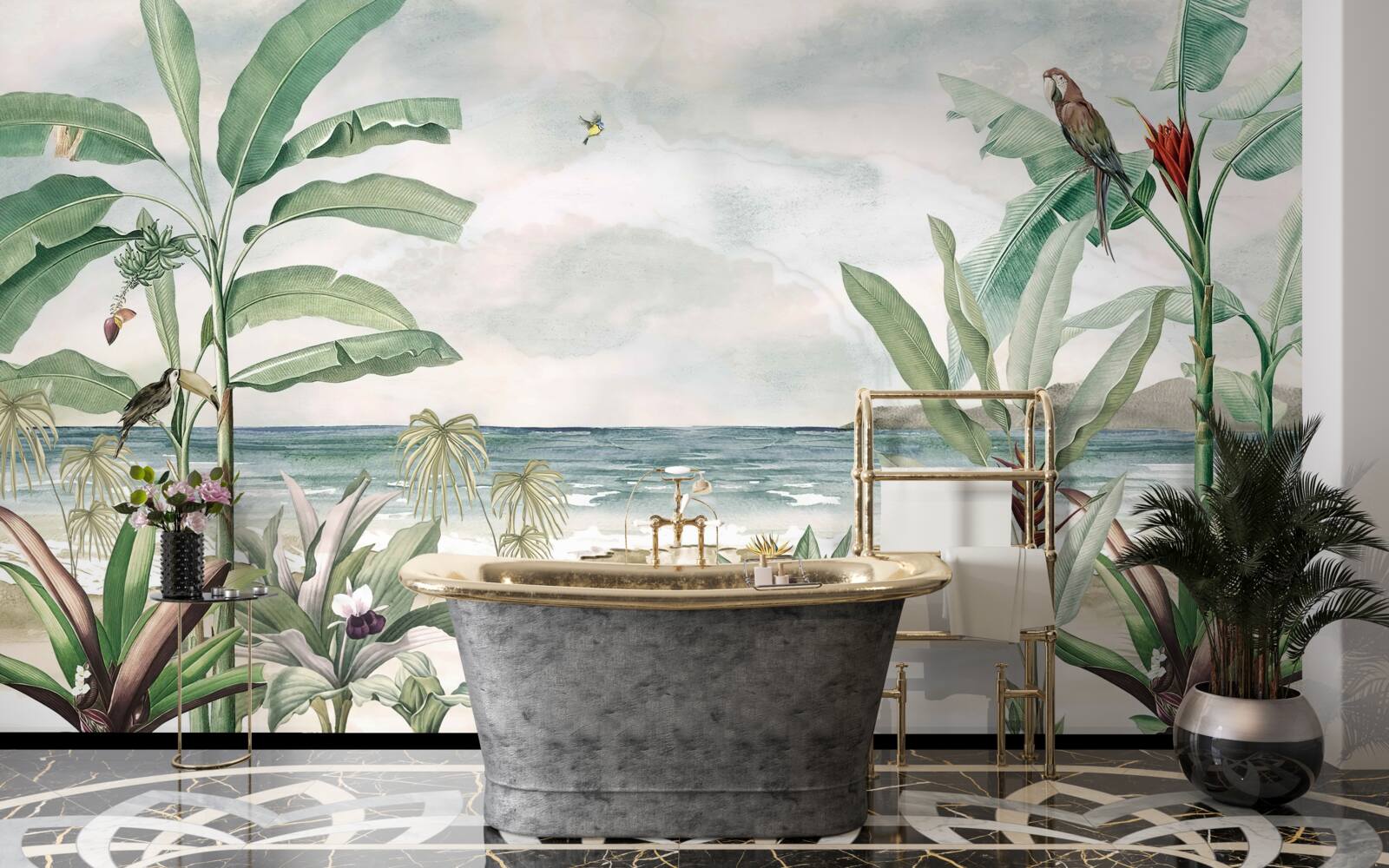 Fototapeta tropické pobrežia a pokojné vlny