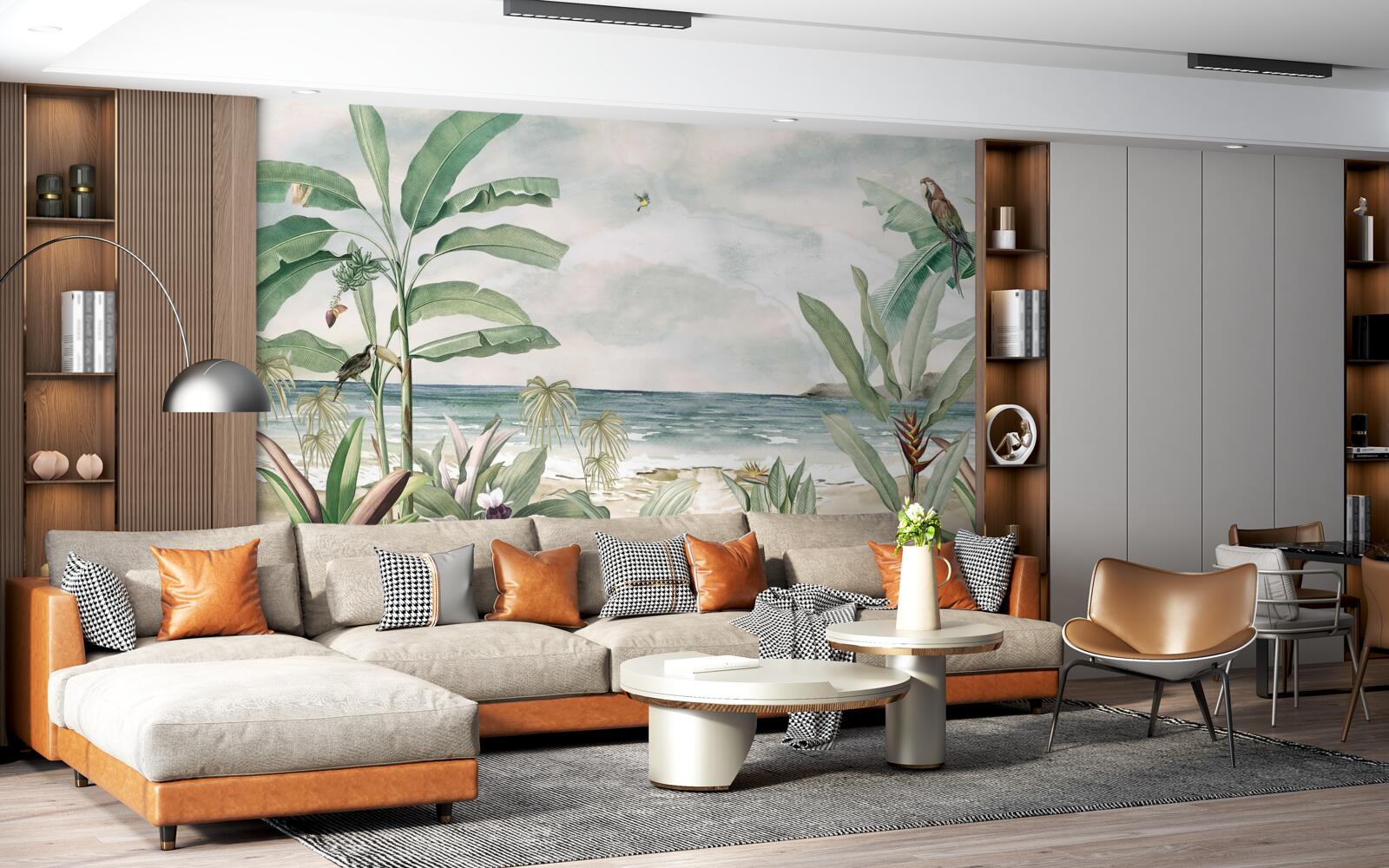 Fototapeta tropické pobrežia a pokojné vlny