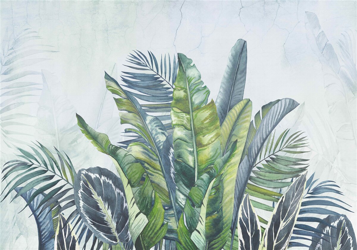 Fototapeta súhrn exotickej flóry