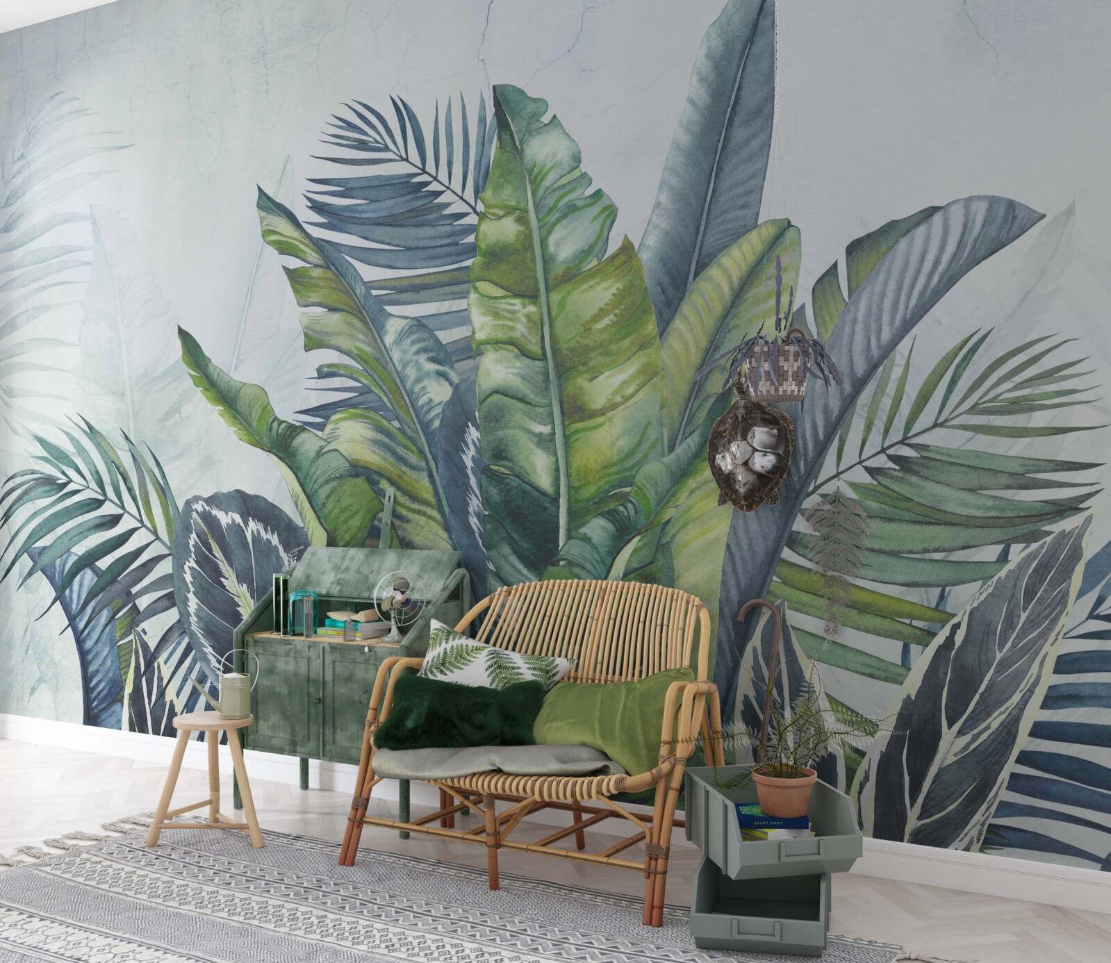 Fototapeta súhrn exotickej flóry