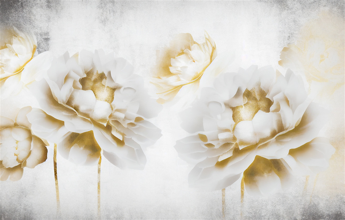 Fototapeta felicia, lahodiaca oku zlatou snehobielou farbou