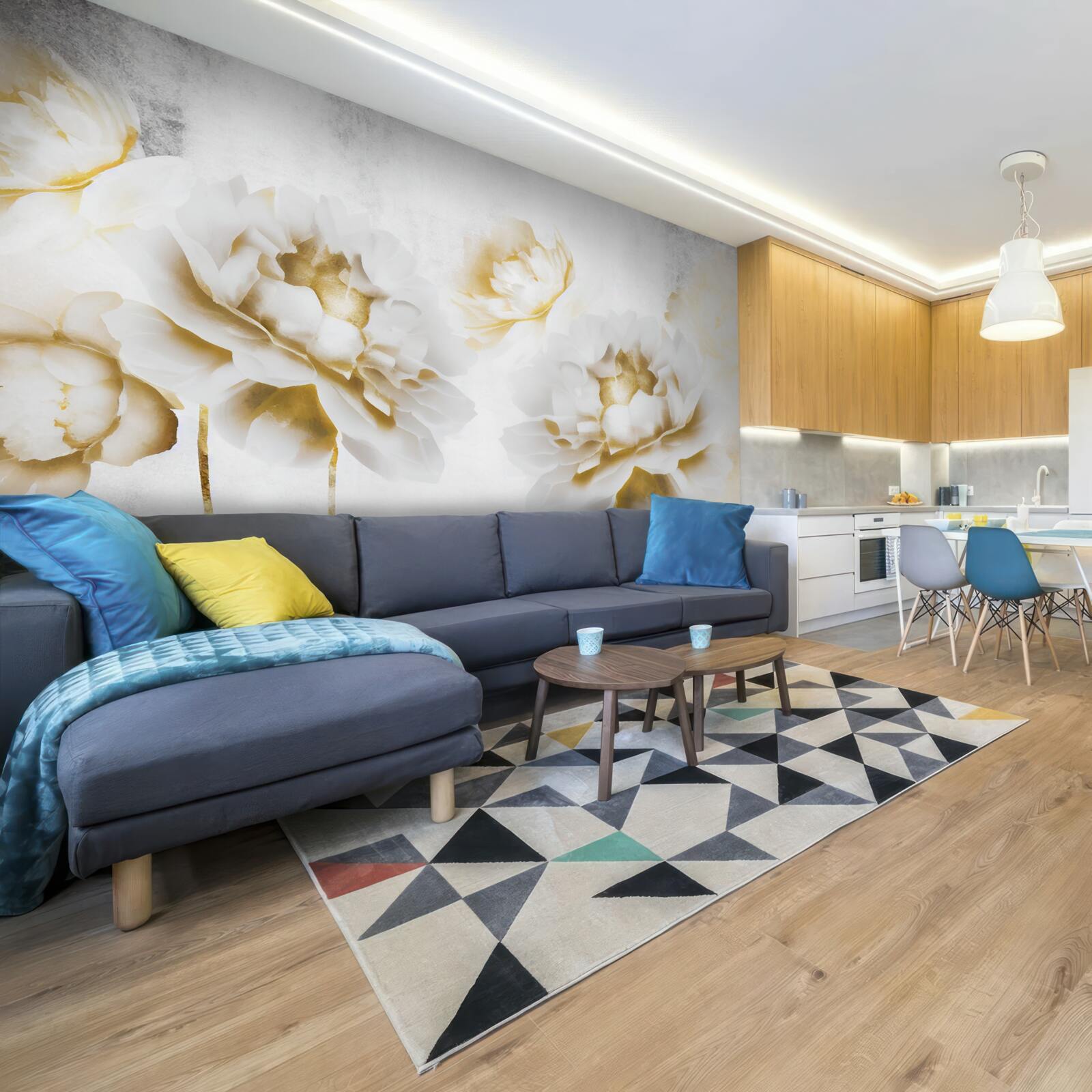 Fototapeta felicia, lahodiaca oku zlatou snehobielou farbou