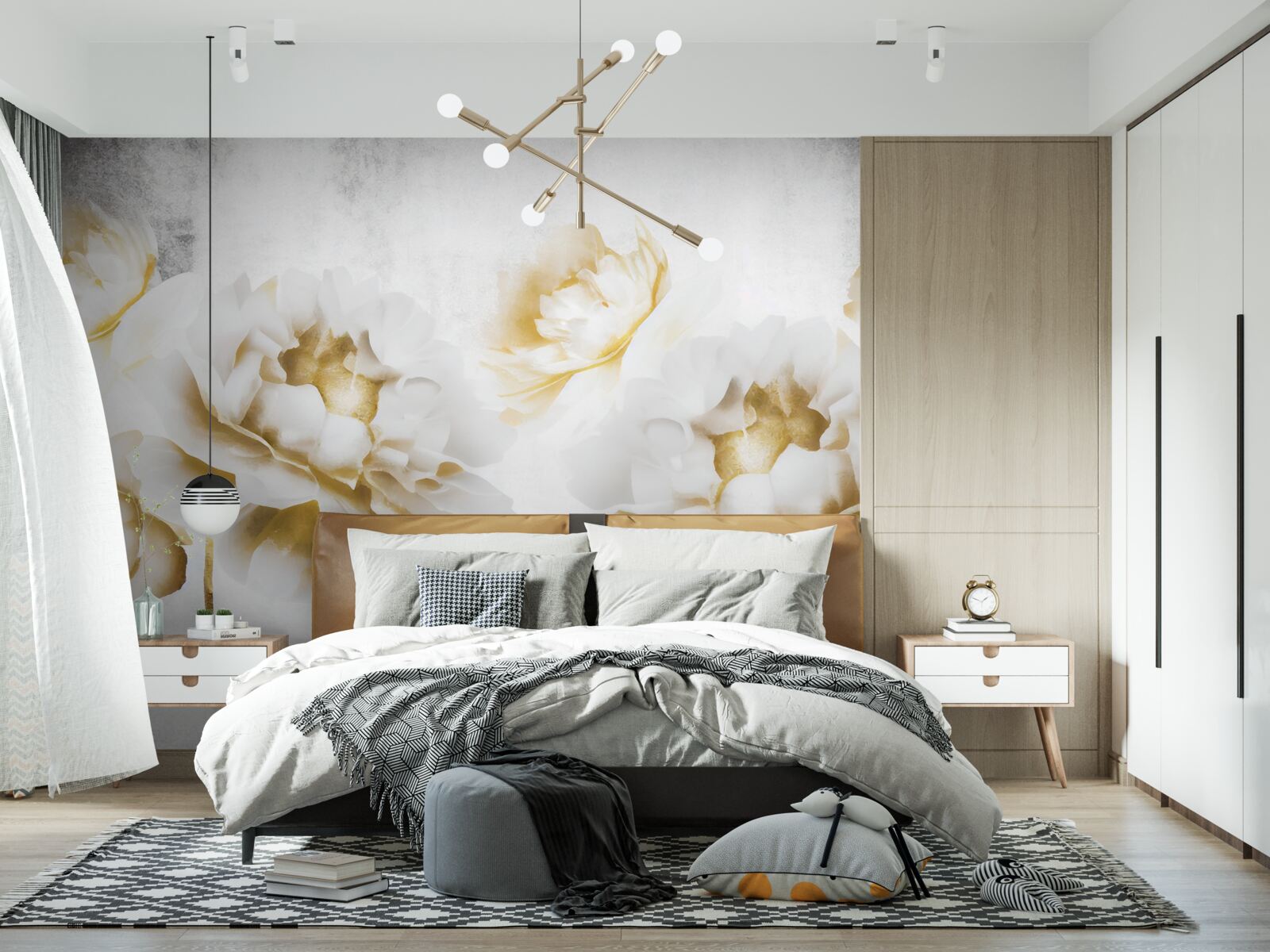 Fototapeta felicia, lahodiaca oku zlatou snehobielou farbou