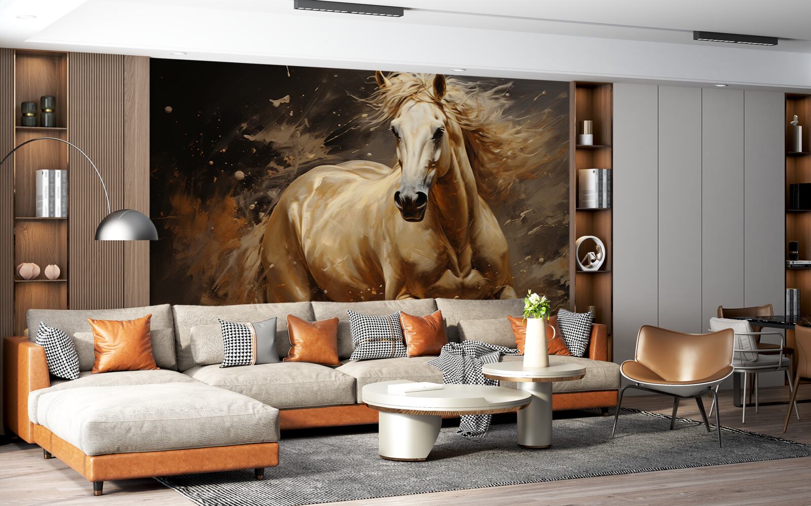 Fototapeta v návale rýchlosti kôň