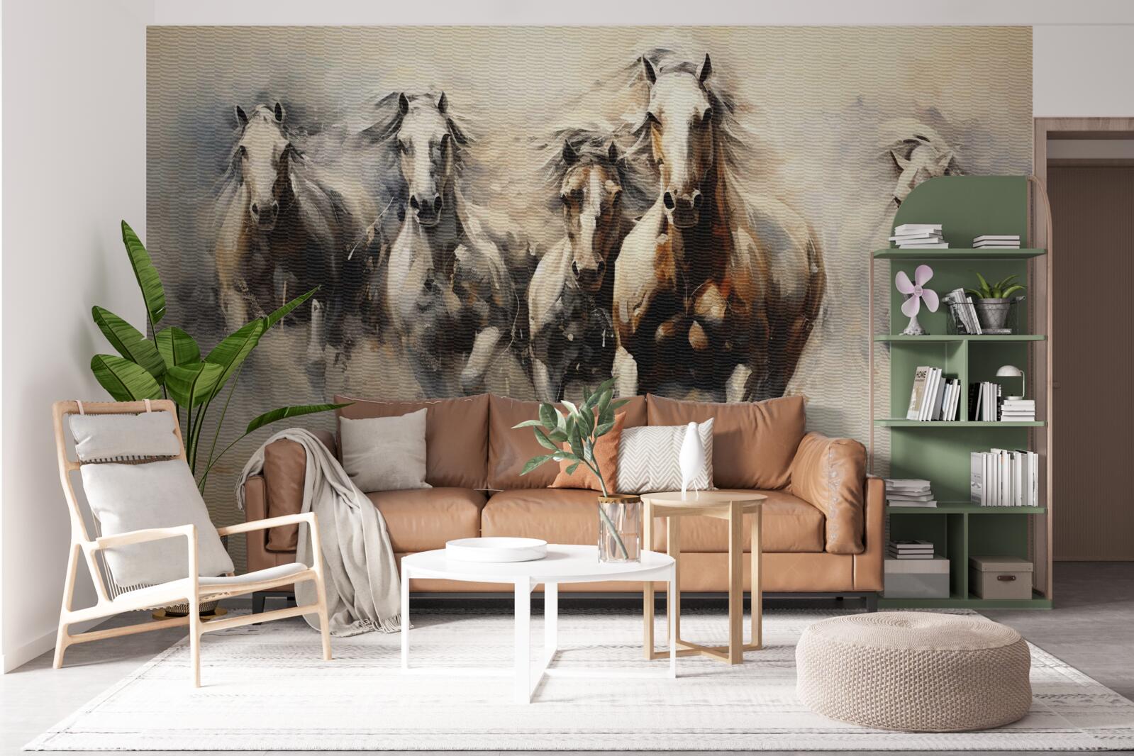 Fototapeta Skupina koní cvála