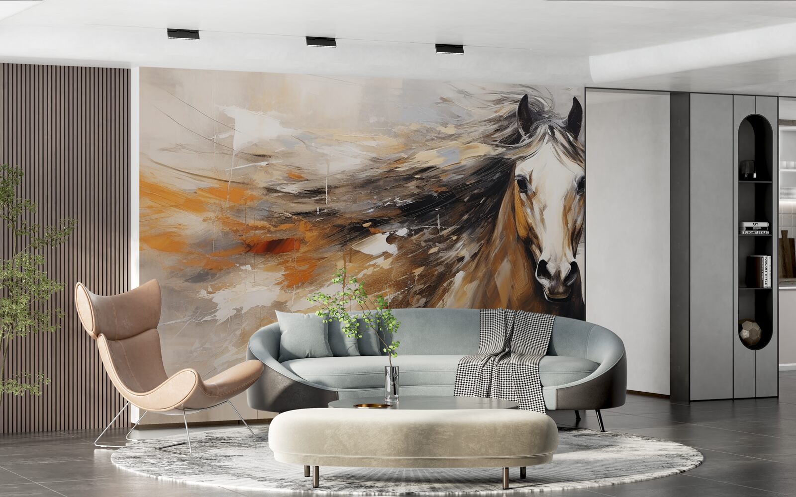 Fototapeta nádherná svetlohnedá hriva koňa