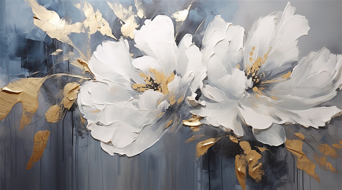 Fototapeta počas lejaku mäkké snehobiele púčiky