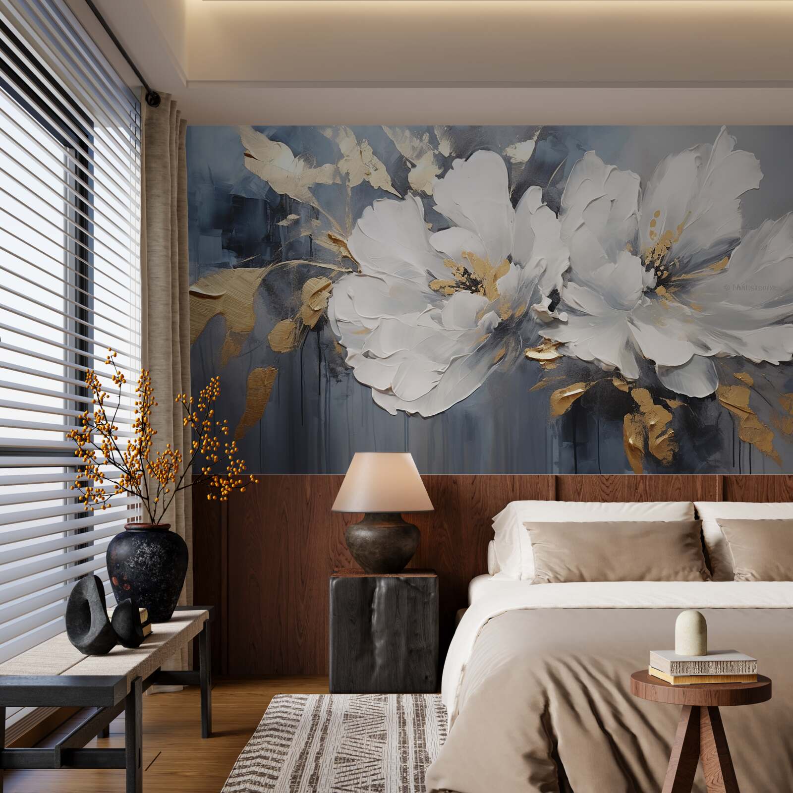 Fototapeta počas lejaku mäkké snehobiele púčiky