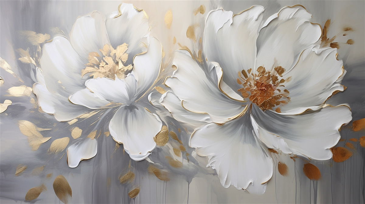 Fototapeta luxusné puky v snehovo bielej farbe