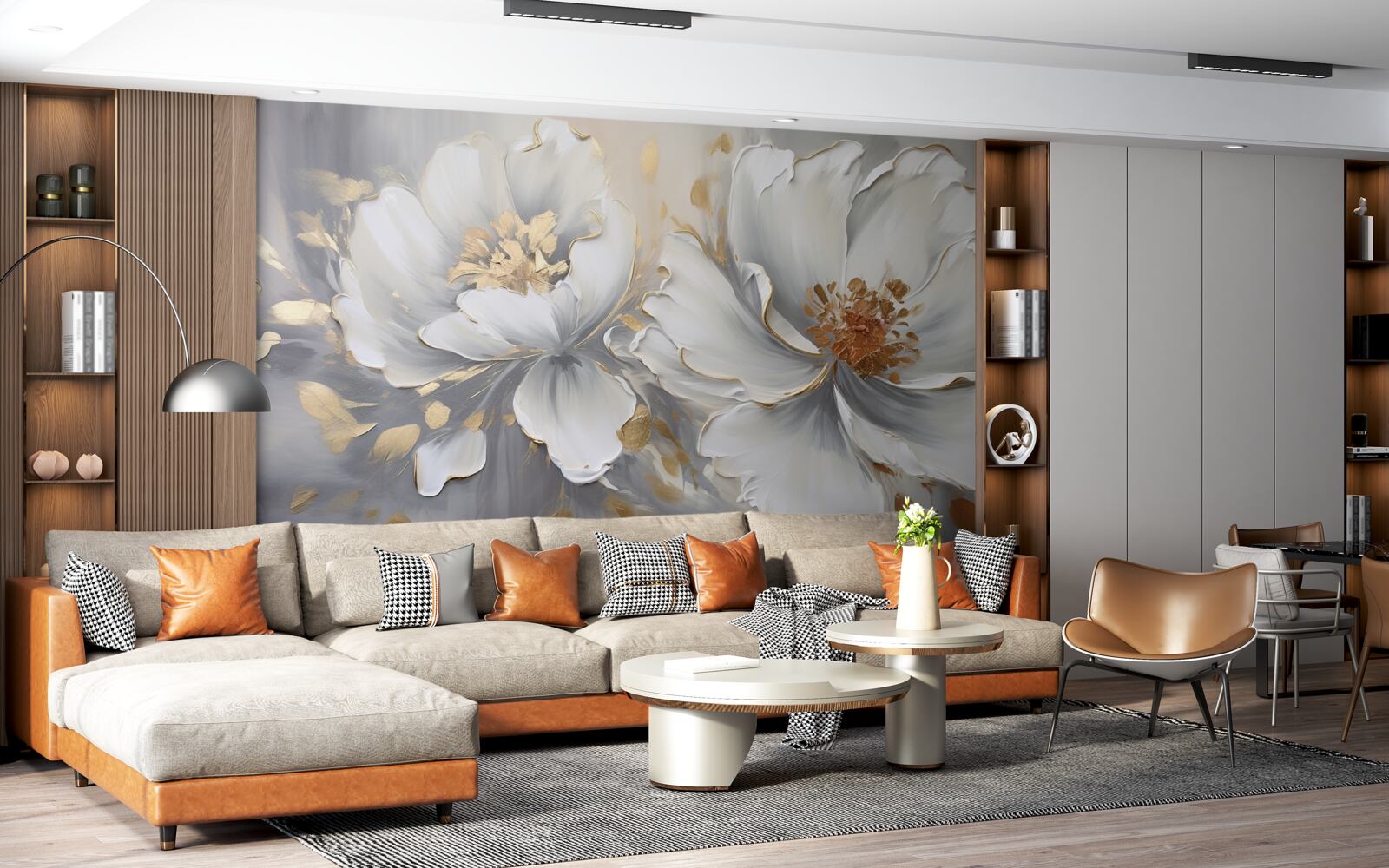 Fototapeta luxusné puky v snehovo bielej farbe