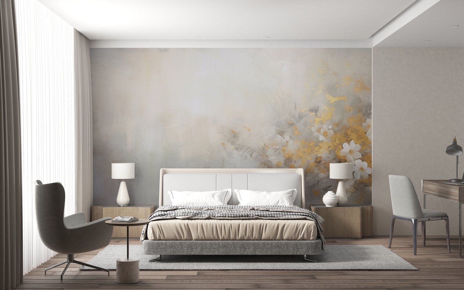 Fototapeta hmlisté jesenné ráno v hustom lese