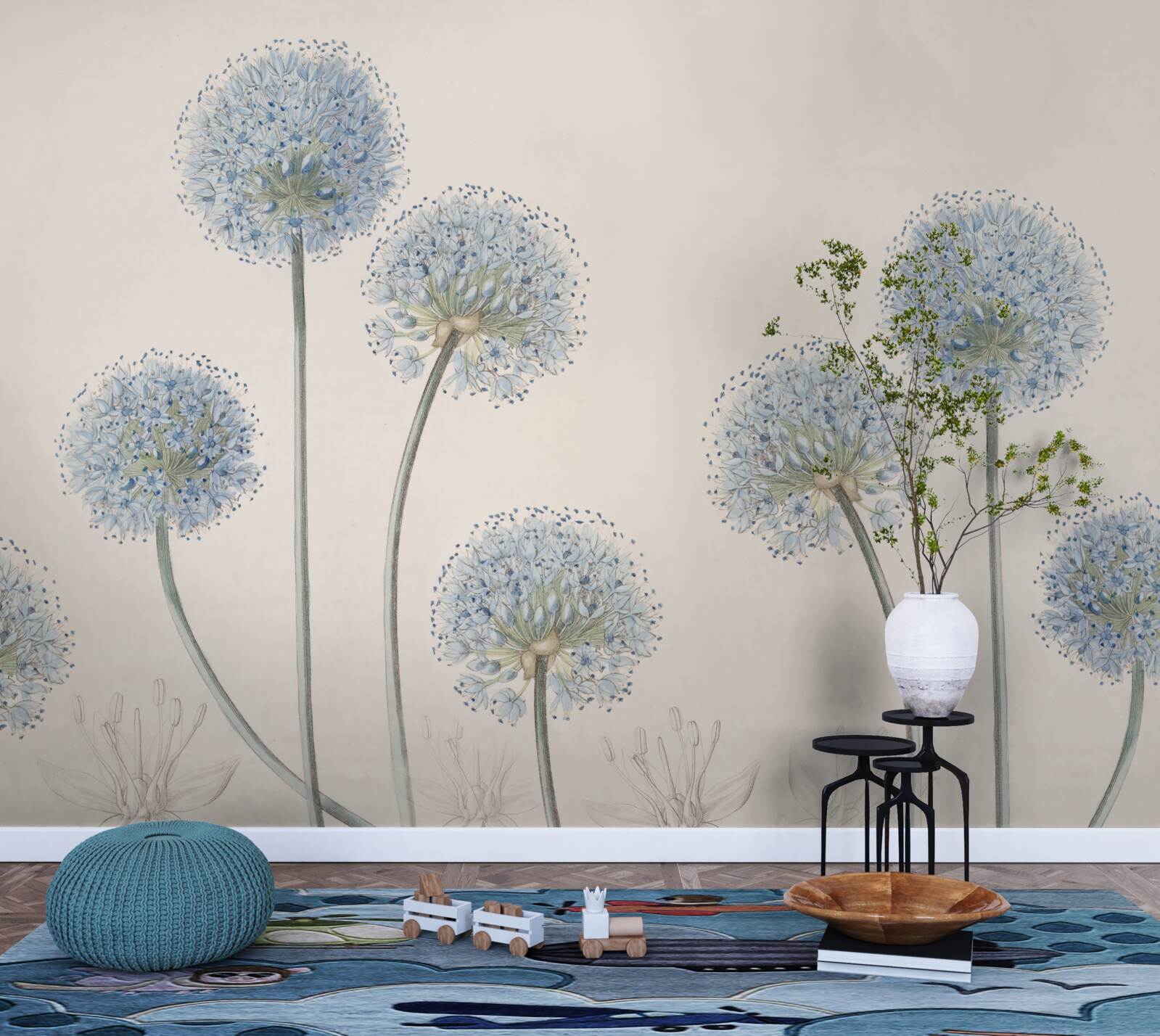 Fototapeta vrcholky pôvabných agávových stromov