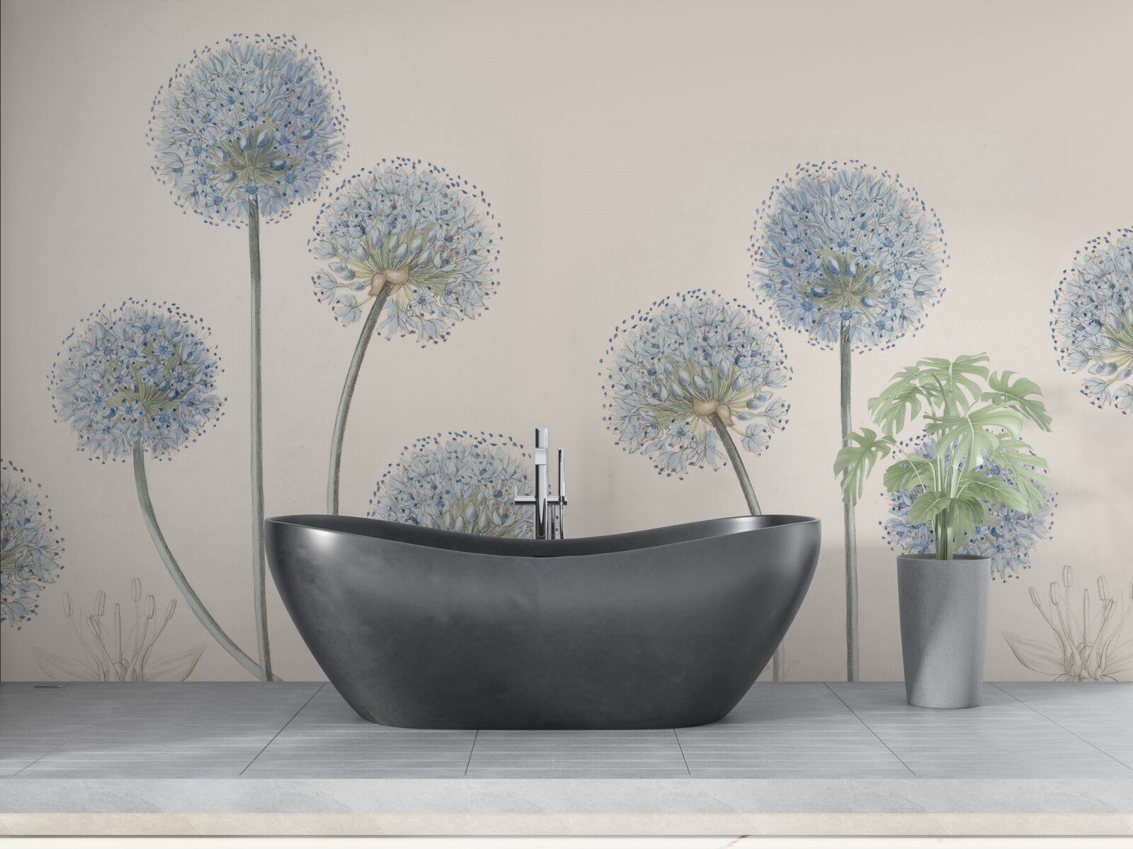 Fototapeta vrcholky pôvabných agávových stromov