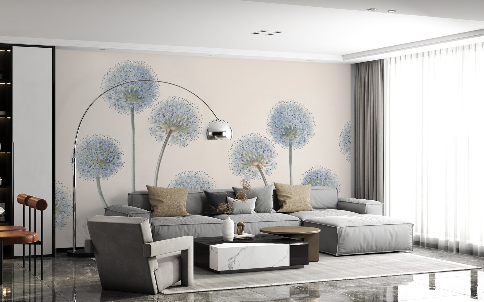 Fototapeta vrcholky pôvabných agávových stromov