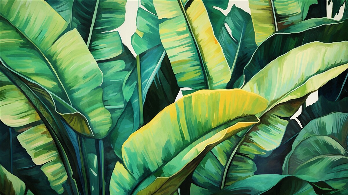 Fototapeta veľké široké listy paprade