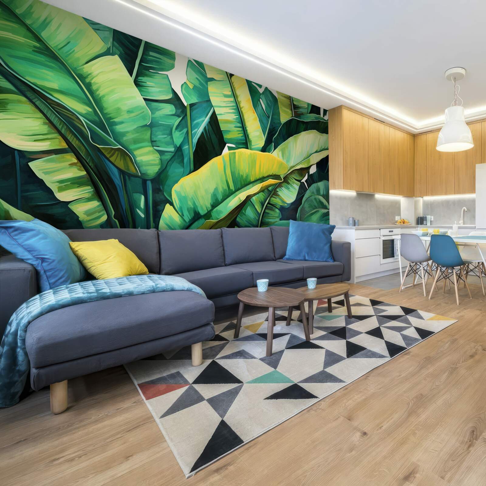 Fototapeta veľké široké listy paprade