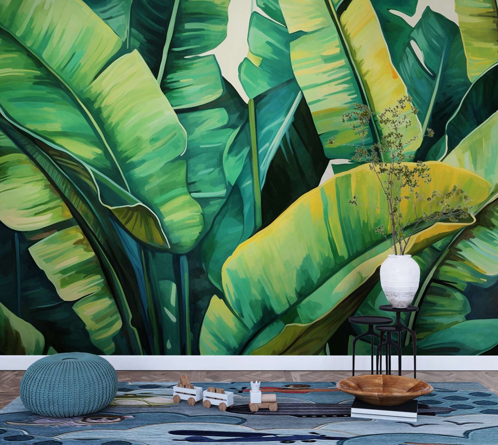 Fototapeta veľké široké listy paprade