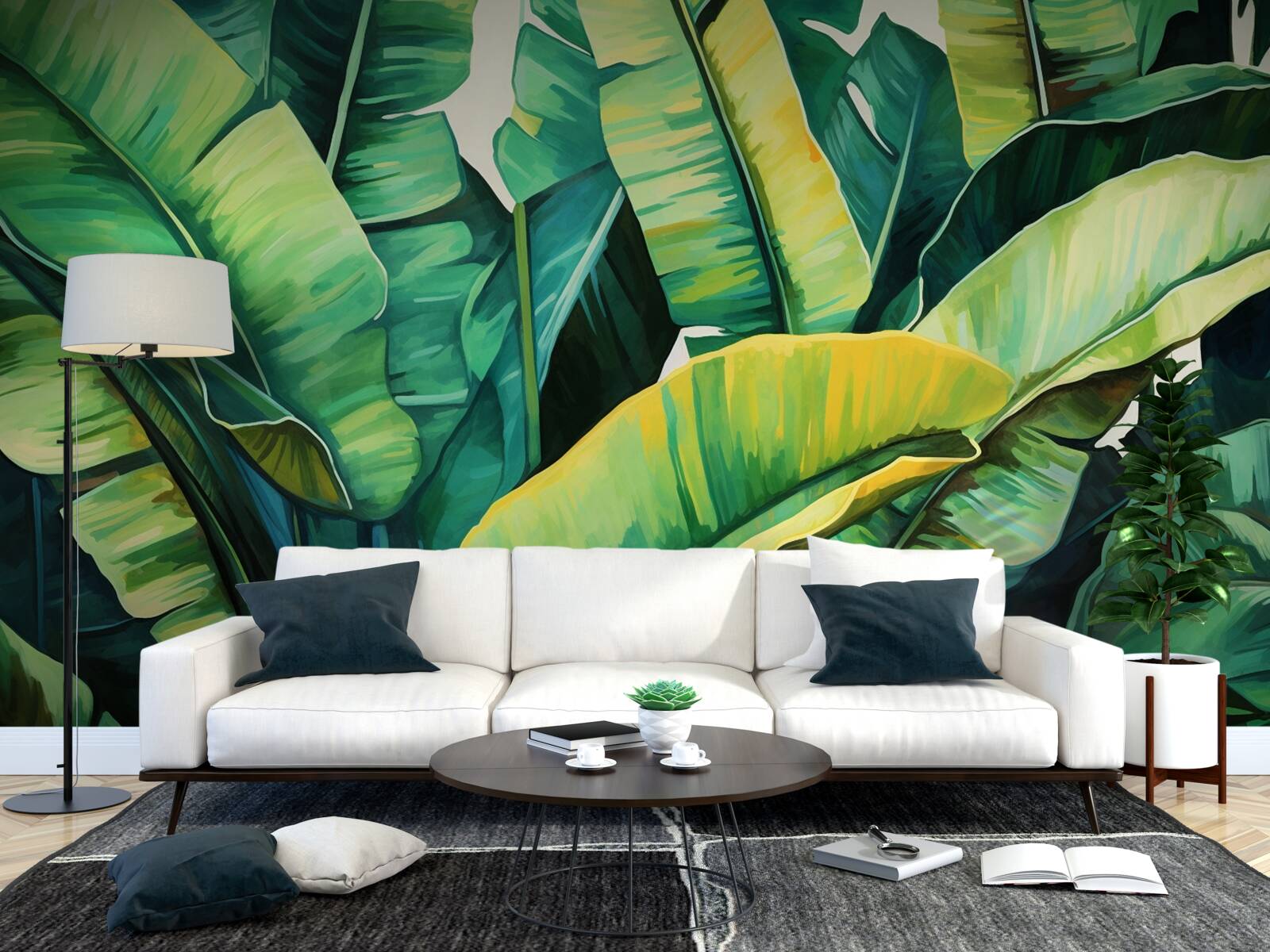 Fototapeta veľké široké listy paprade