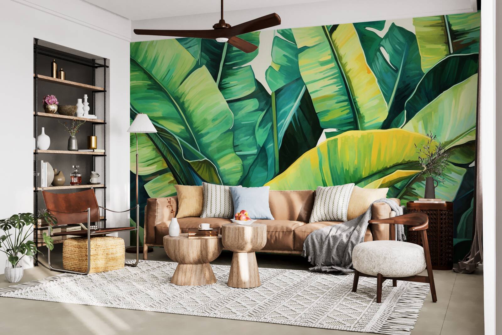 Fototapeta veľké široké listy paprade