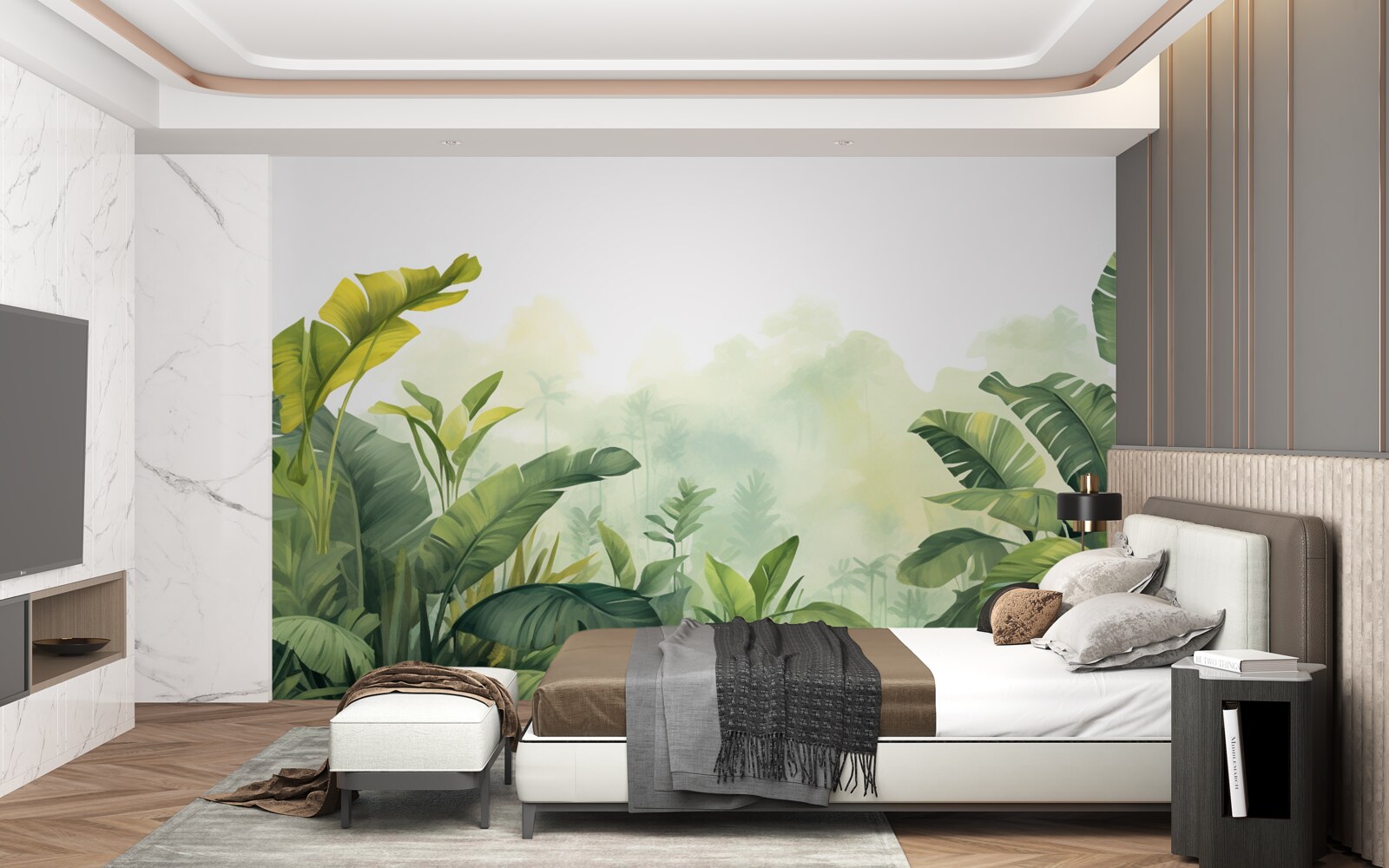 Fototapeta Svitanie v tropickom lese