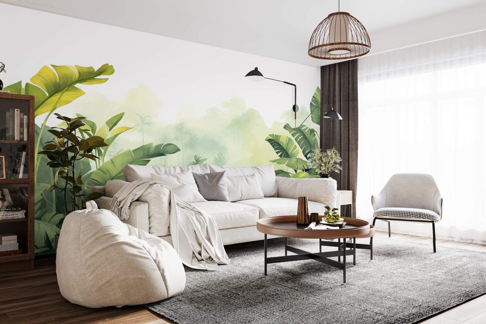 Fototapeta Svitanie v tropickom lese