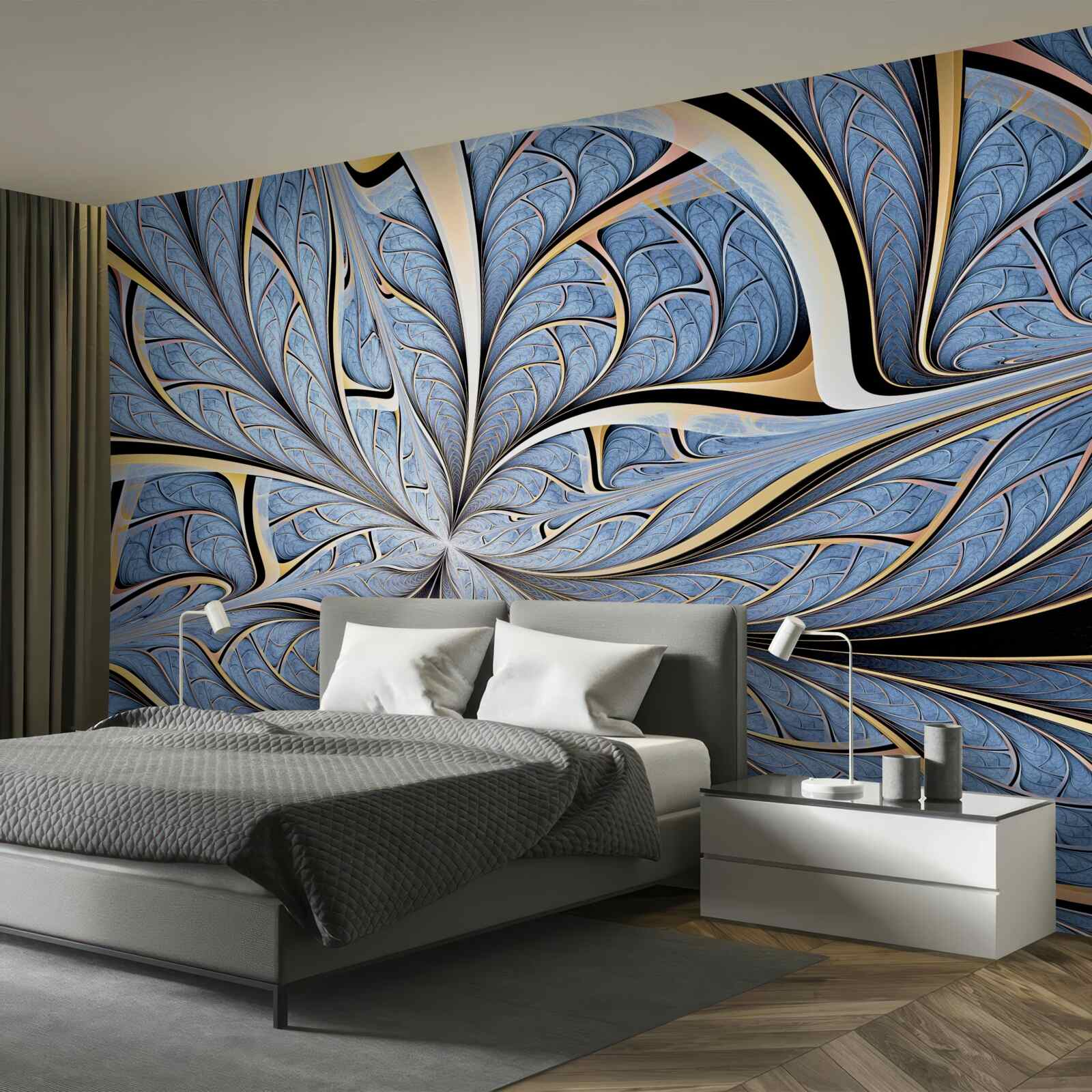 Fototapeta strop je vyrobený zo skla a poskytuje výhľad na oblohu