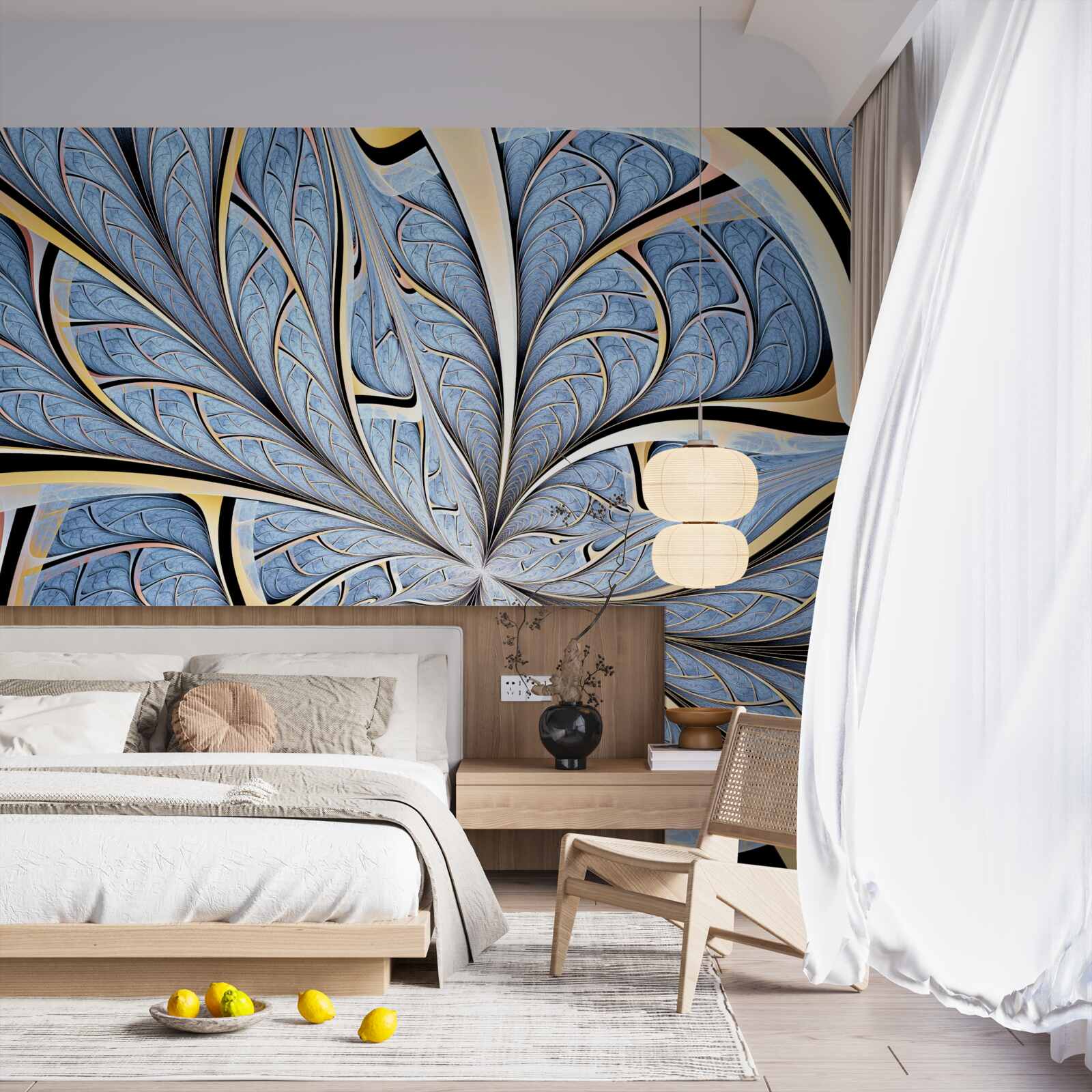 Fototapeta strop je vyrobený zo skla a poskytuje výhľad na oblohu