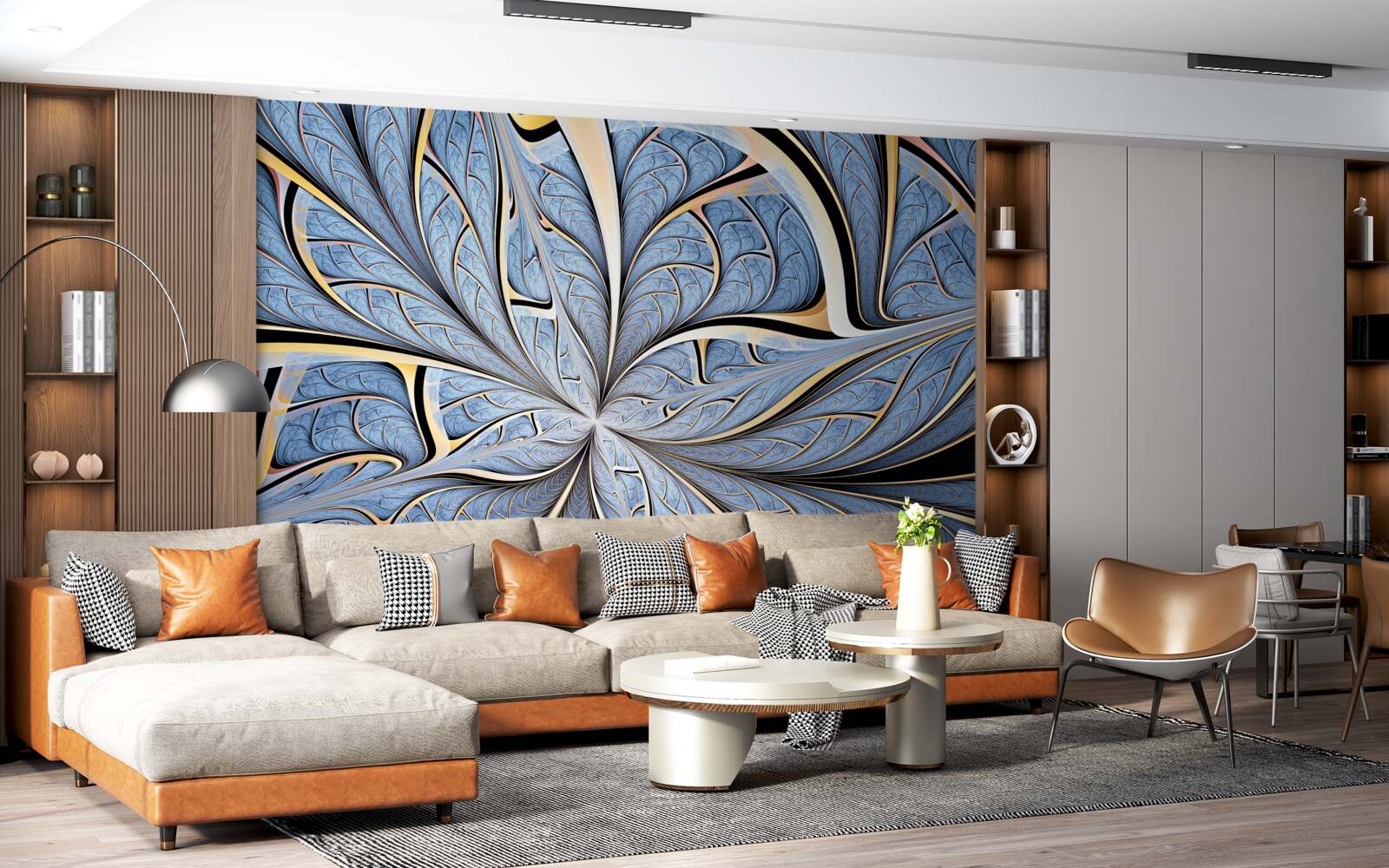 Fototapeta strop je vyrobený zo skla a poskytuje výhľad na oblohu