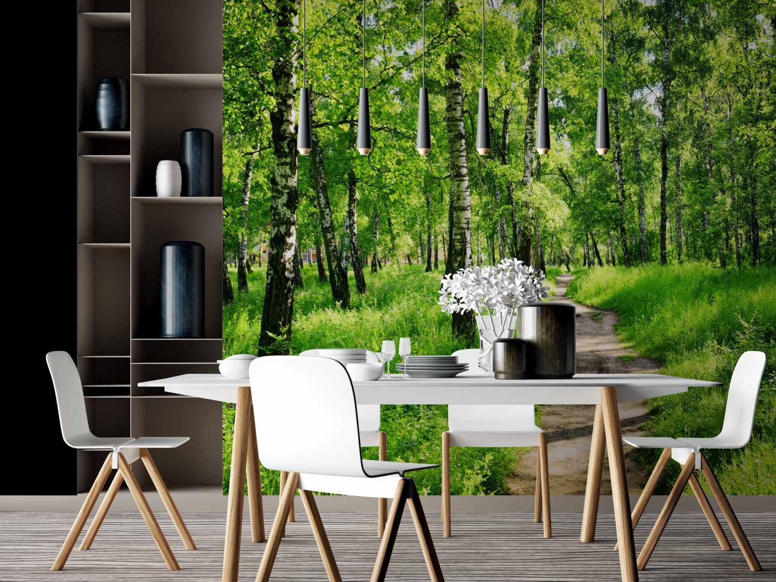 Fototapeta Cesta cez brezový háj