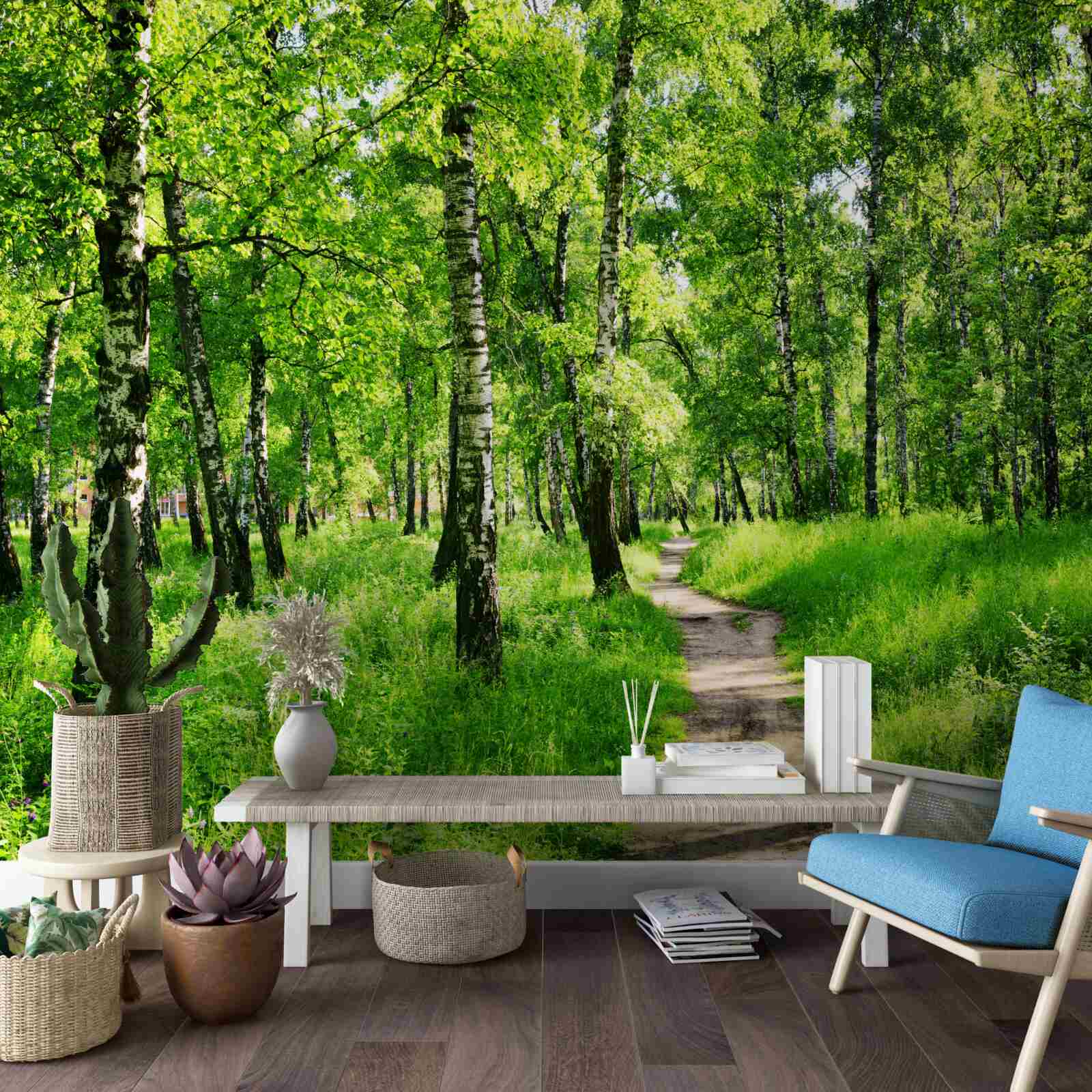 Fototapeta Cesta cez brezový háj