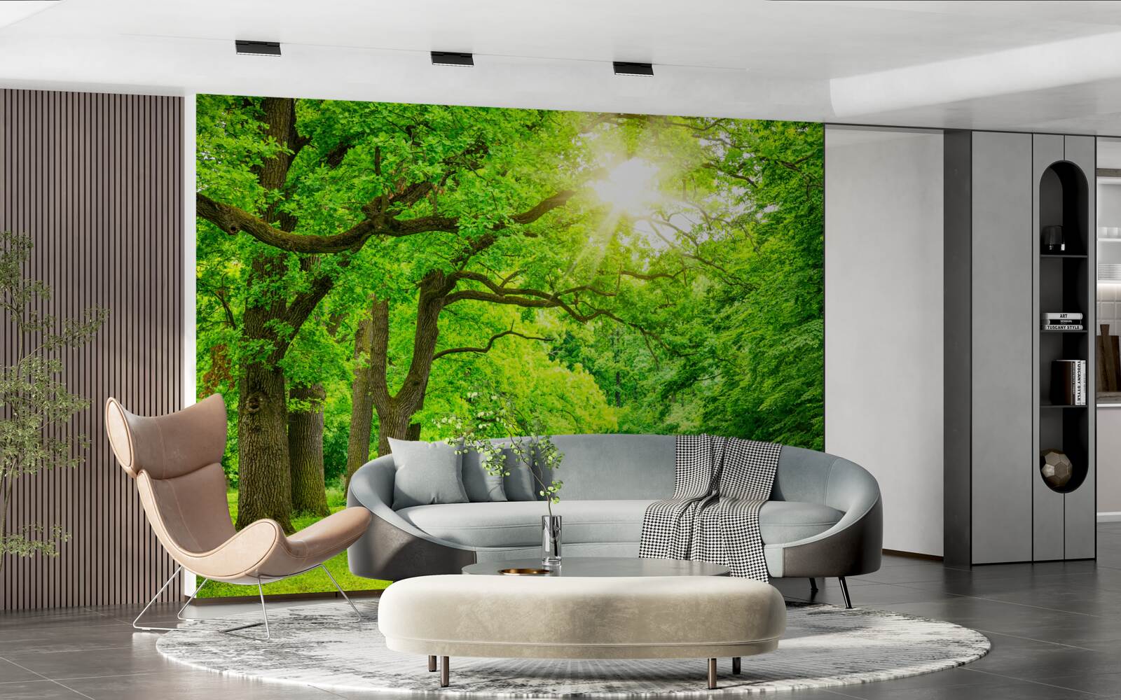 Fototapeta malebná krajina letného lesa