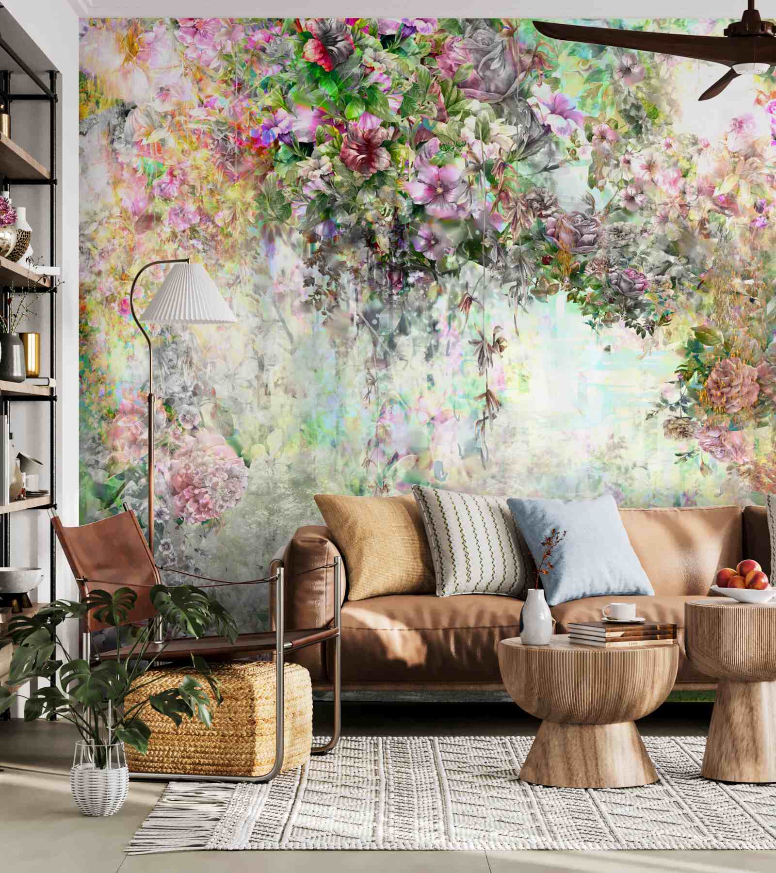 Fototapeta malebný letný chodník posiaty kvetmi v lese