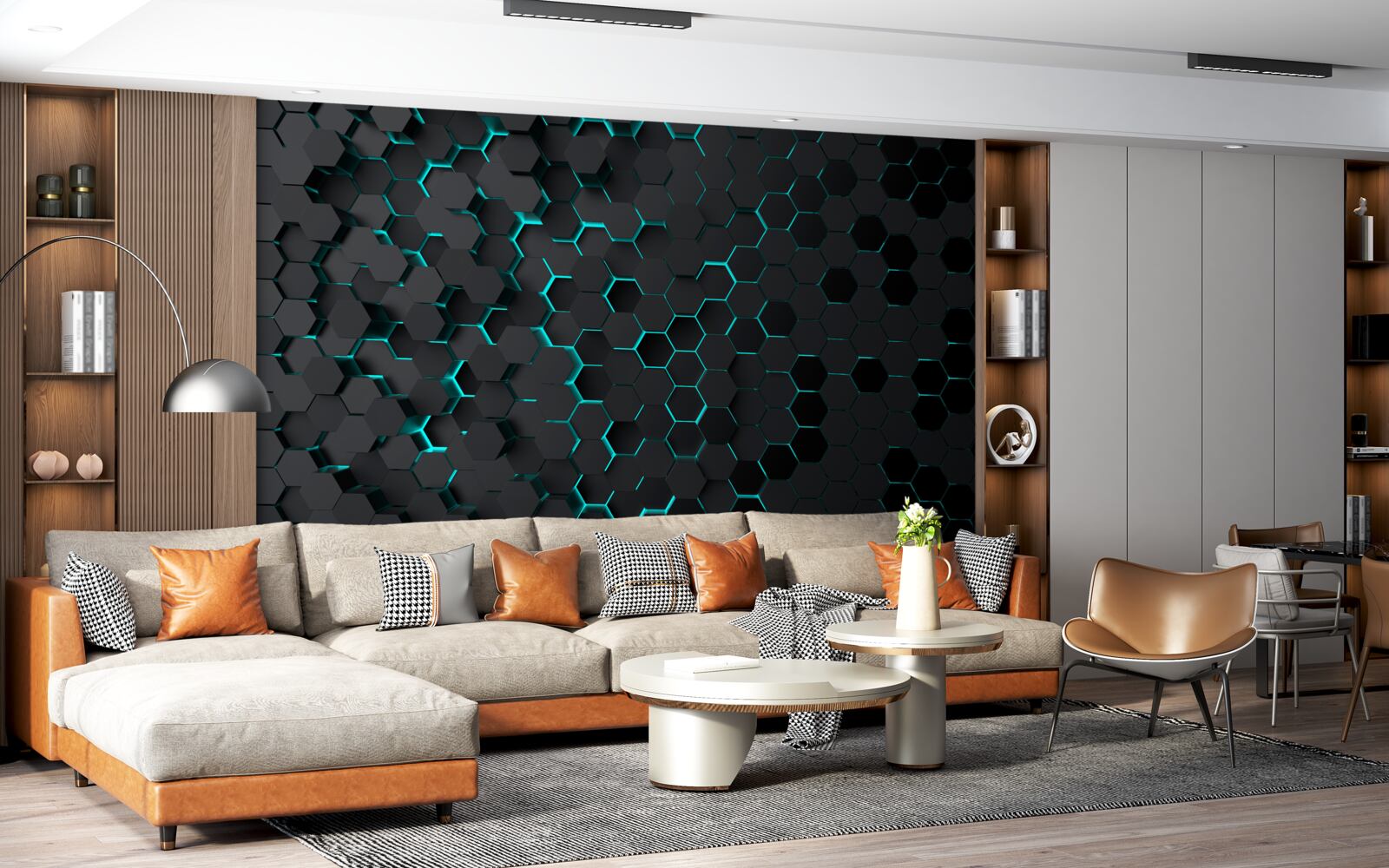 Fototapeta neónový čierny plást