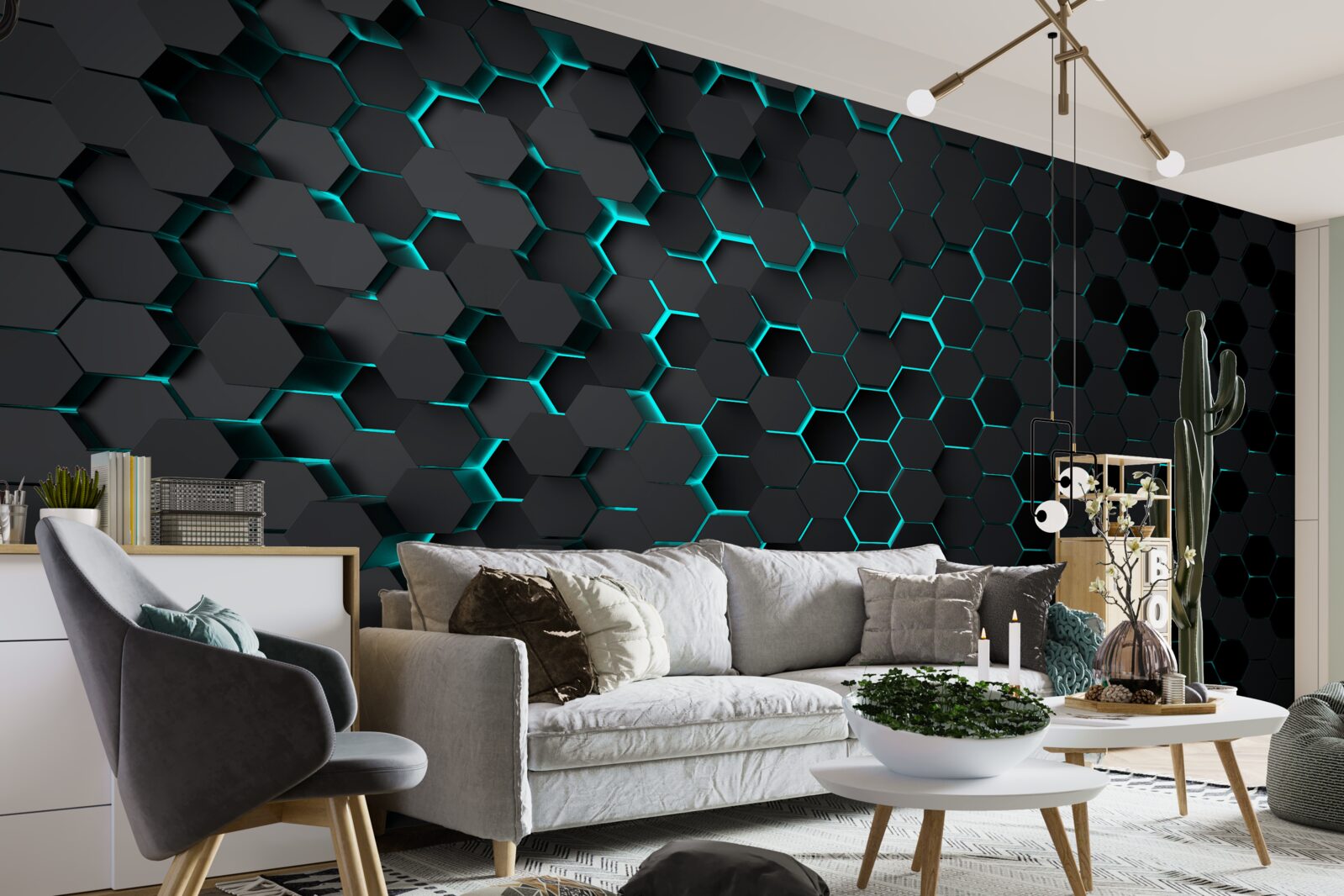 Fototapeta neónový čierny plást