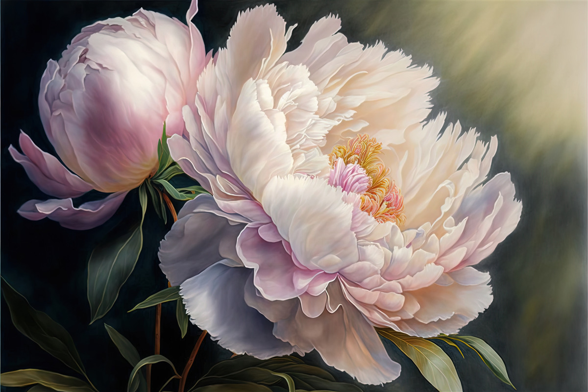 Fototapeta veľký jemný ružový púčik