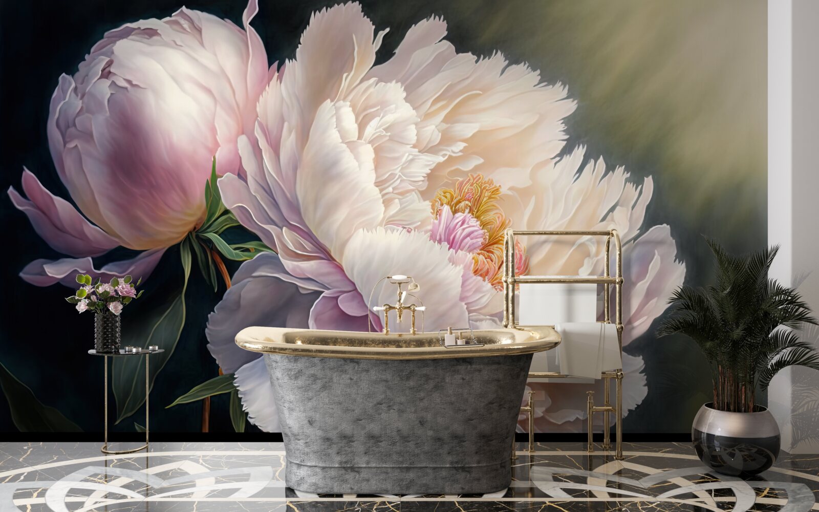 Fototapeta veľký jemný ružový púčik