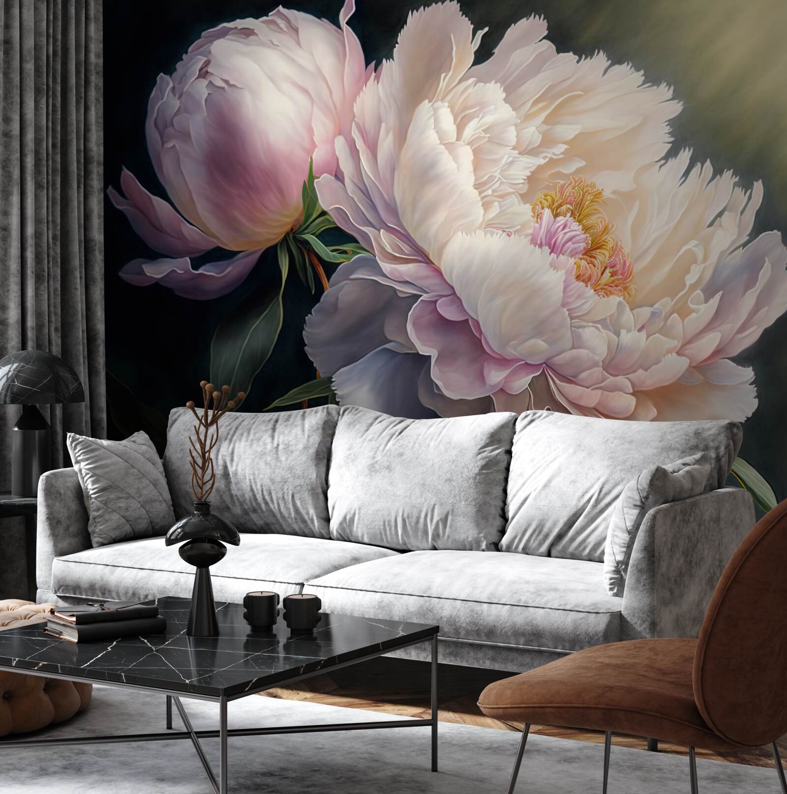 Fototapeta veľký jemný ružový púčik