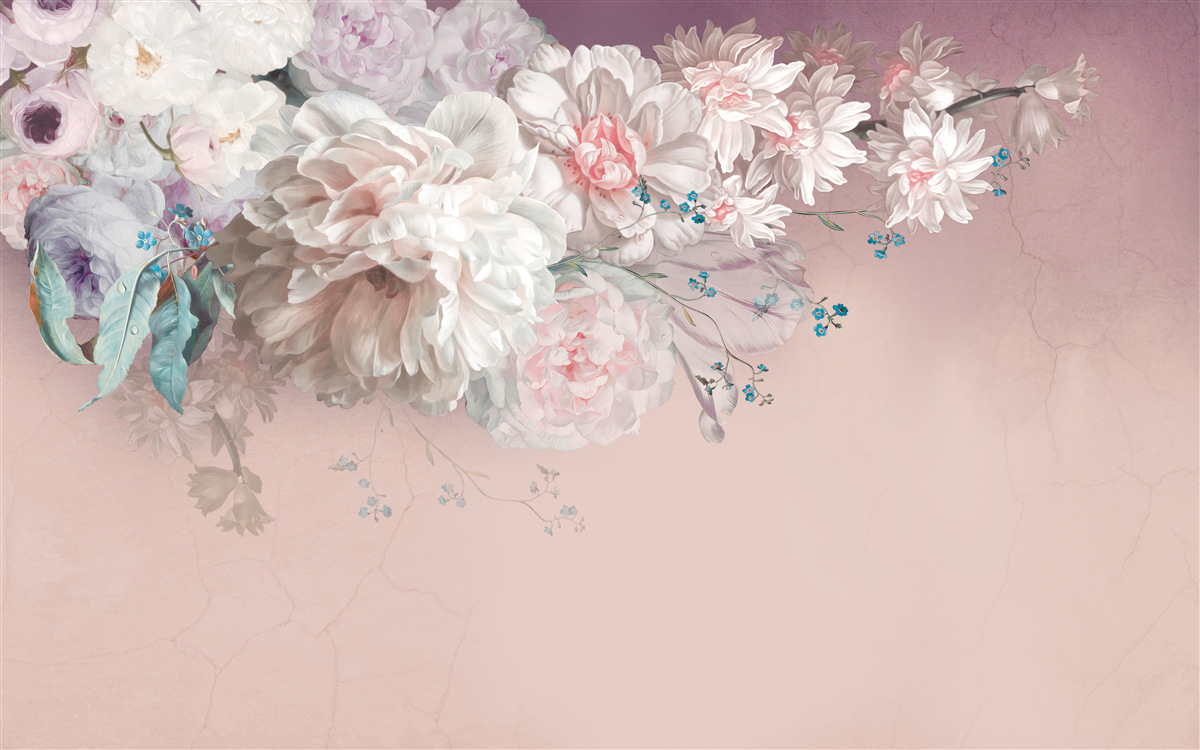 Fototapeta na jednej vetve sa vyvíjajú jemné, ľahké púčiky