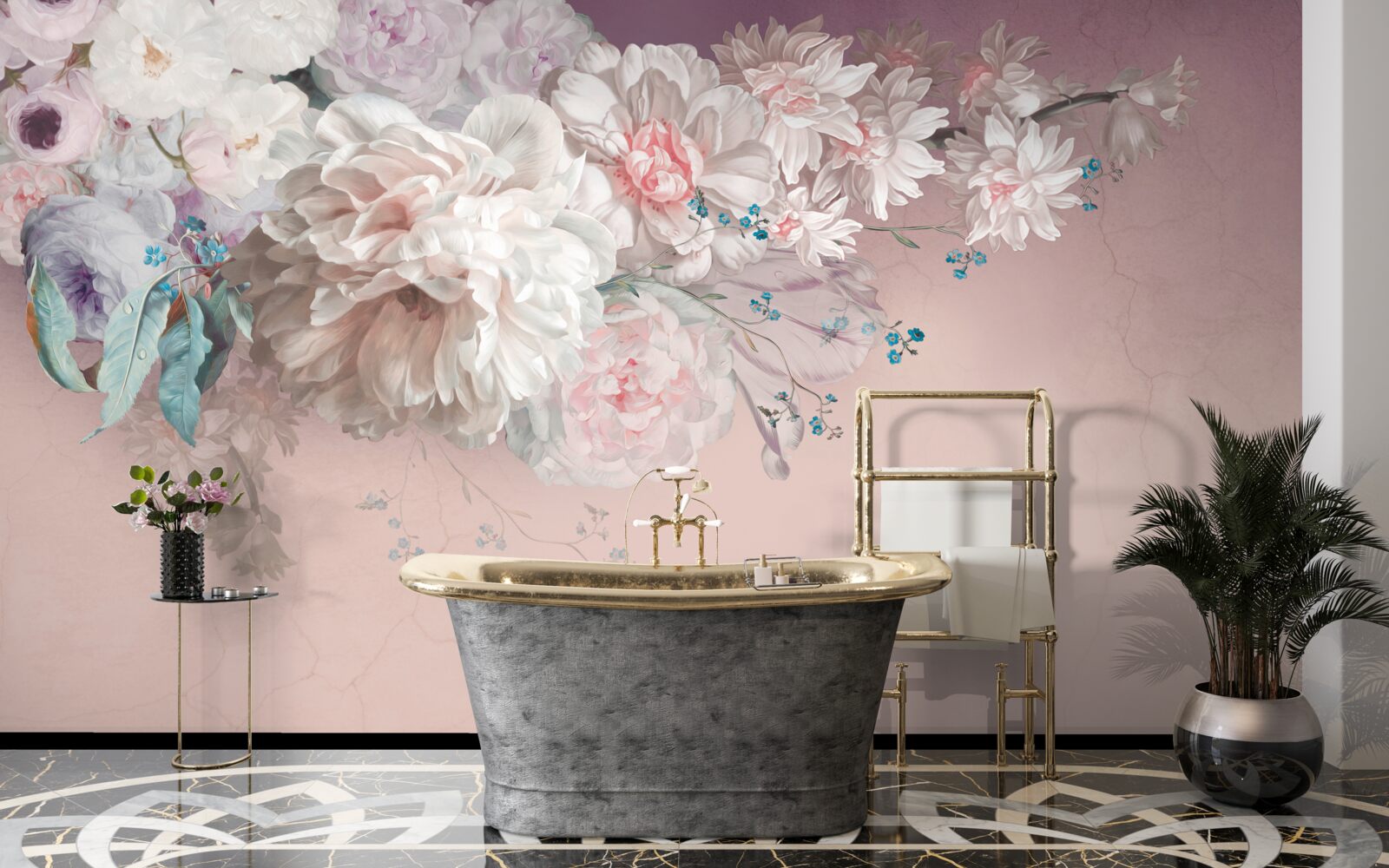 Fototapeta na jednej vetve sa vyvíjajú jemné, ľahké púčiky