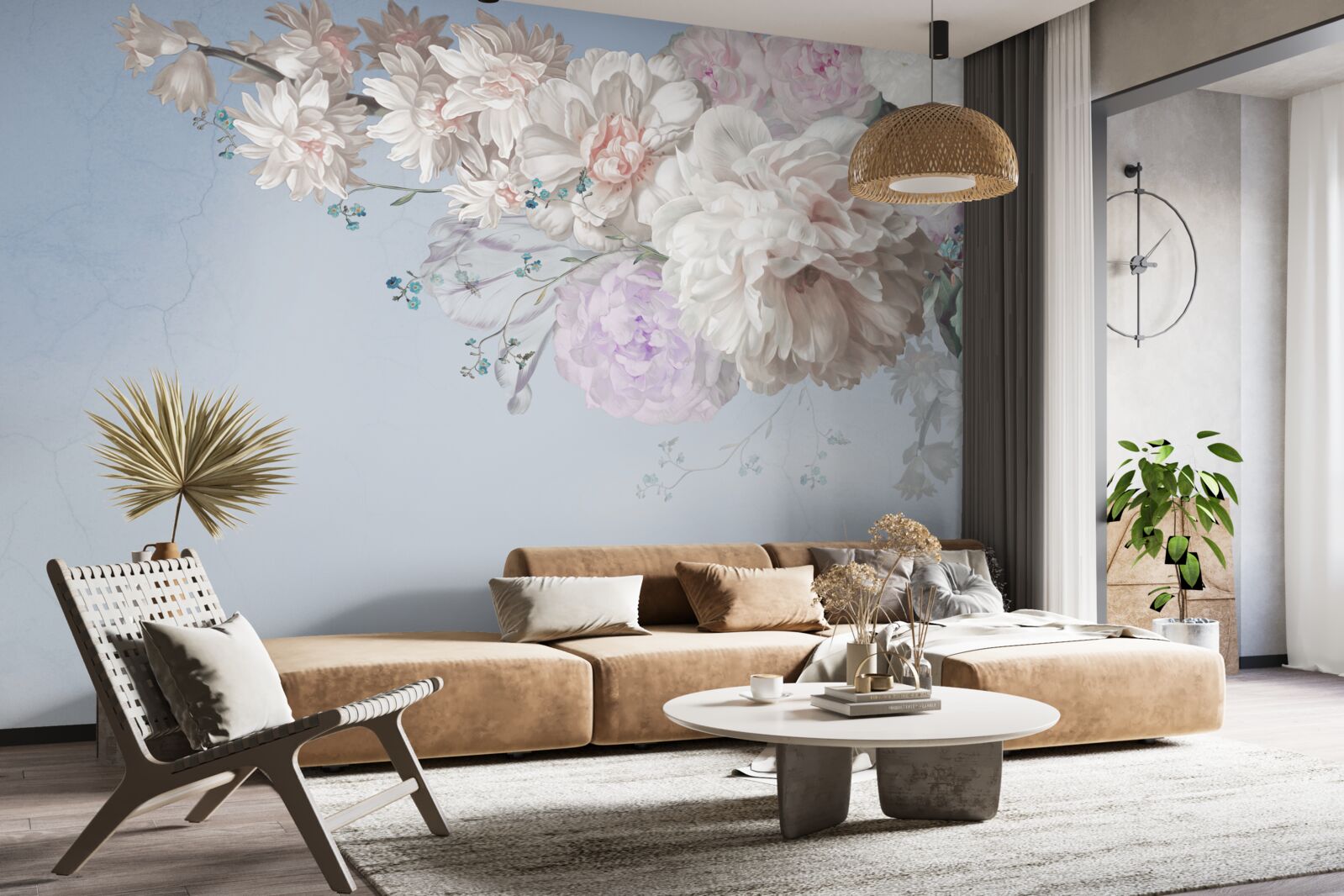 Fototapeta tenká vetva dospelého stromu v plnom kvete