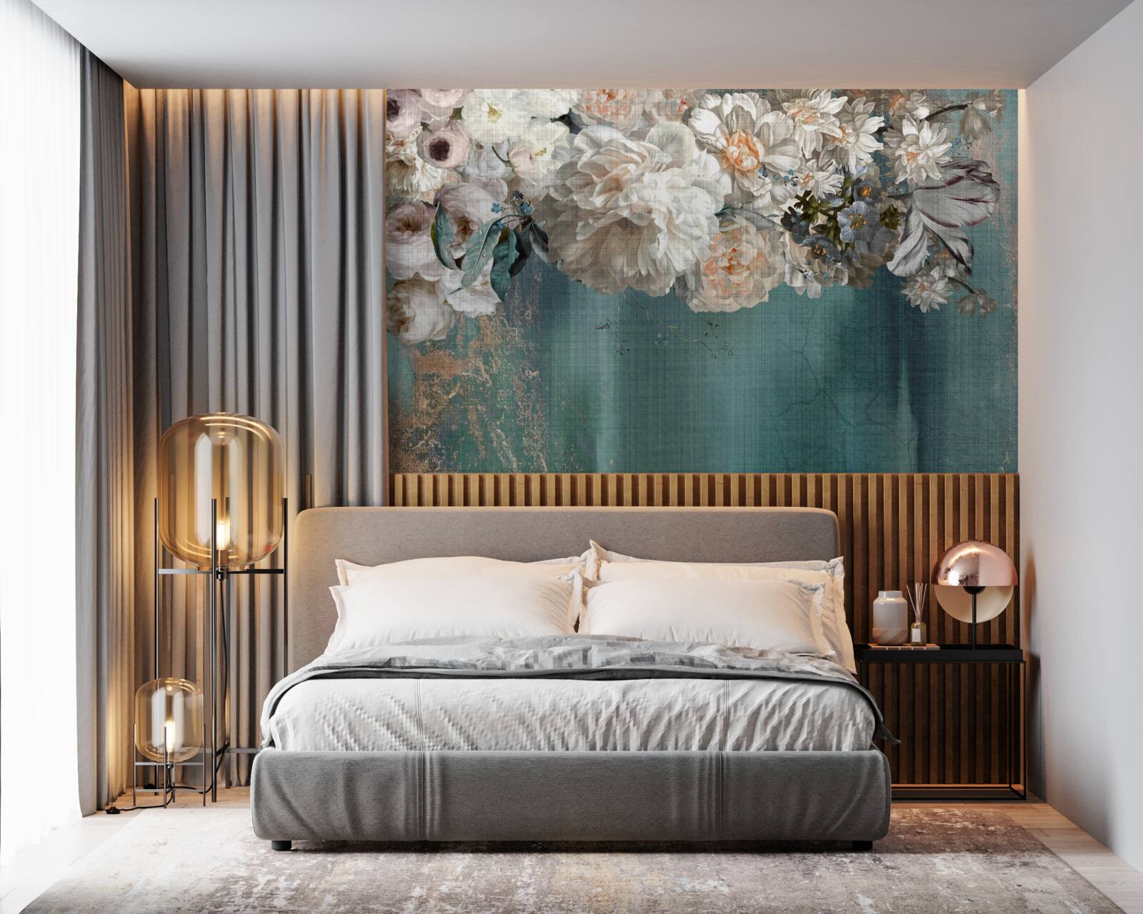 Fototapeta mohutný konár pokrytý kvetnými pukmi